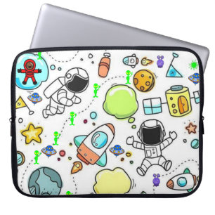 Funda Para Portátil Astronauta de Alienígenas de la nave espacial Slee