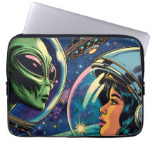 Astronauta Mujer Conoce a Alien Extraterrestre 