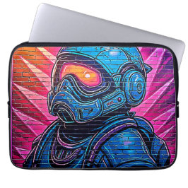 Funda Para Portátil Astronauta Neon Cyberpunk