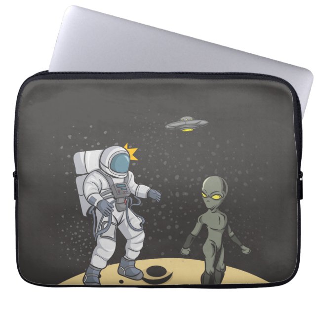 Funda Para Portátil Astronauta y extranjera (Frente)