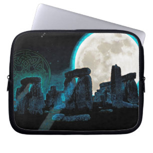 Funda Para Portátil Astronomía de Stonehenge Celta, Luna y Estrellas