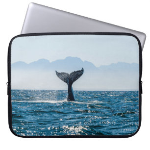 Funda Para Portátil Ataque marino de la cola de ballena: Agua Dramátic