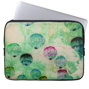 Funda Para Portátil Ataques de pincel redondo de arte digital, rústico