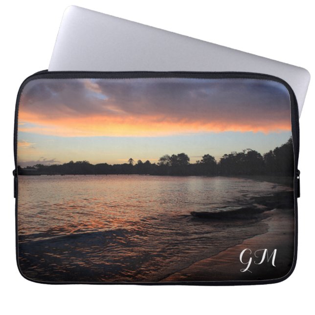 Funda Para Portátil Atardecer en el río (personalizado) (Frente)