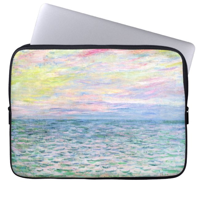 Funda Para Portátil Atardecer en Pourville por Monet (Frente)
