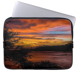 Funda Para Portátil Atardecer en Praia, Cabo Verde