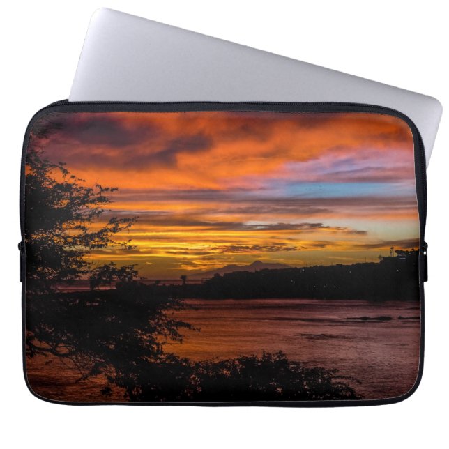 Funda Para Portátil Atardecer en Praia, Cabo Verde (Frente)