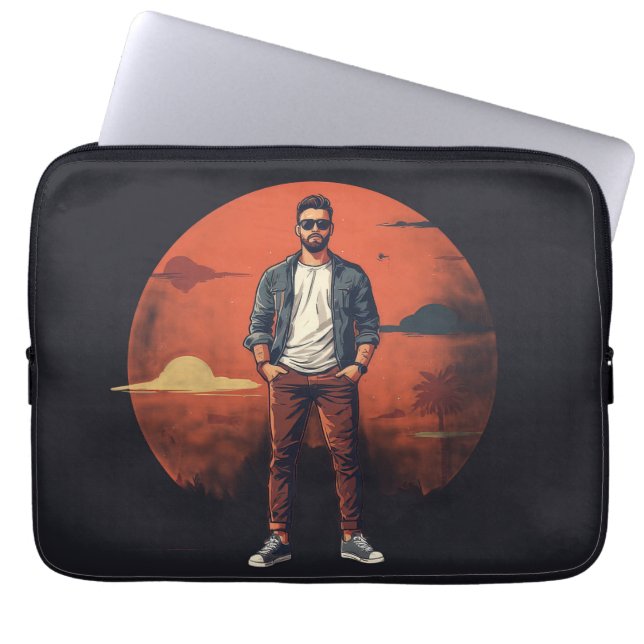 FUNDA PARA PORTÁTIL ATARDECER GENIAL (Frente)