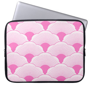Funda Para Portátil Atardecer, rosa tonal, textura de hormigón