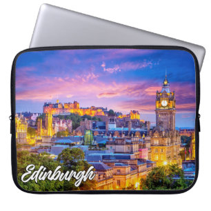 Funda Para Portátil Atardecer sobre Edimburgo, Escocia, Reino Unido