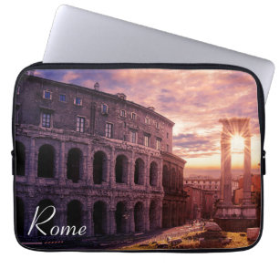 Funda Para Portátil Atardecer sobre el Coliseo de Roma