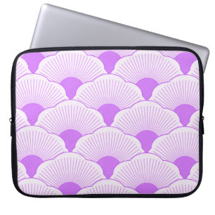Funda Para Portátil Atardecer, violeta tonal, textura de hormigón