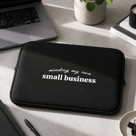Funda Para Portátil Atendiendo a mi propio negocio pequeño