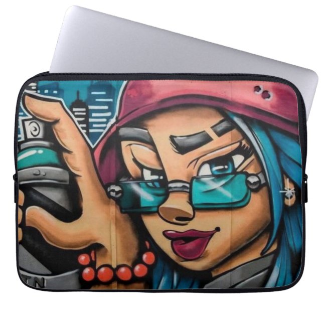 Funda Para Portátil Atlanta Chica Graffiti (Frente)