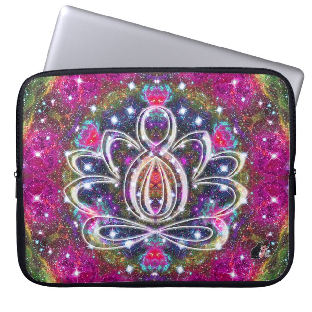 Funda Para Portátil Atmosférica Zen Lotus (Frente)