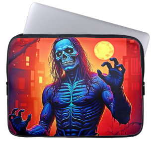Funda Para Portátil Atractivo Demonio Zombie En El Diseño De La Ciudad