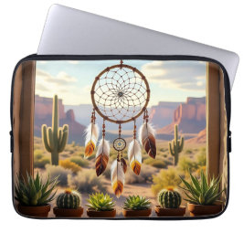 Funda Para Portátil Atrapasueños, Cañones del Desierto, Cactus