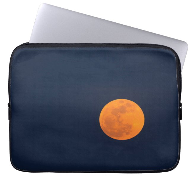 Funda Para Portátil Auge lunar de la Super Luna | Savannah, Georgia (Frente)