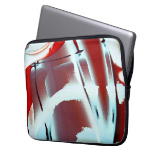 Funda Para Portátil Aumento de la pintura digital recortada de color b