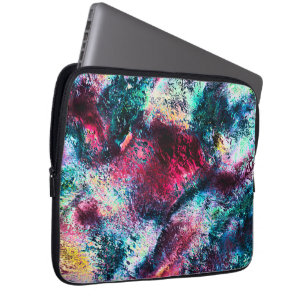 Funda Para Portátil Aumento de salpicaduras rosadas que parecen cráter