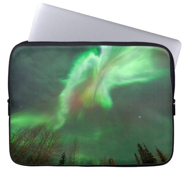 Funda Para Portátil Aurora Borealis | Fairbanks (Frente)