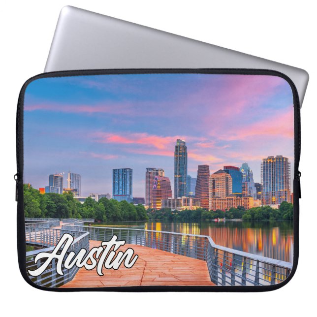 Funda Para Portátil Austin, Texas, Estados Unidos (Frente)
