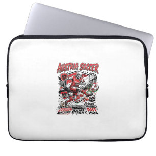 Funda Para Portátil Austria Fútbol Esqueleto Delantero Naciones Cartel