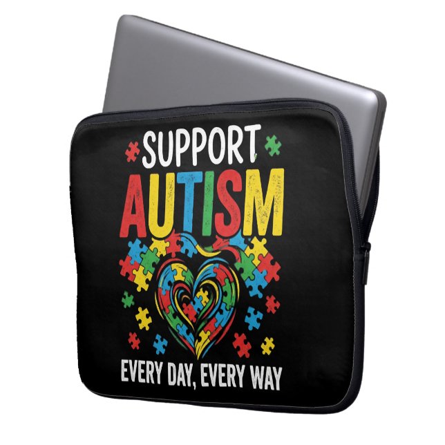 Funda Para Portátil Autism awareness (Anverso izquierdo)