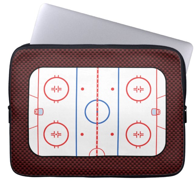 Funda Para Portátil Autografo del compañero de juego de hockey listo (Frente)