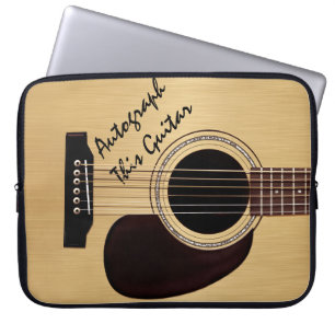 Funda Para Portátil Autógrafo del personalizado de la guitarra