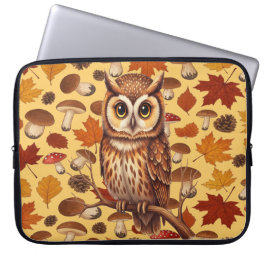 Funda Para Portátil Autumn Owl And Leaves