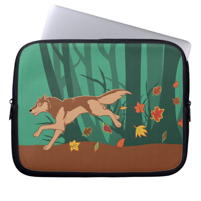 Funda Para Portátil Autumn Wolf (Frente)