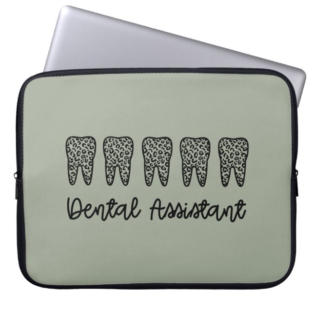 Funda Para Portátil Auxiliar dental | Regalos para dentista asistente (Frente)