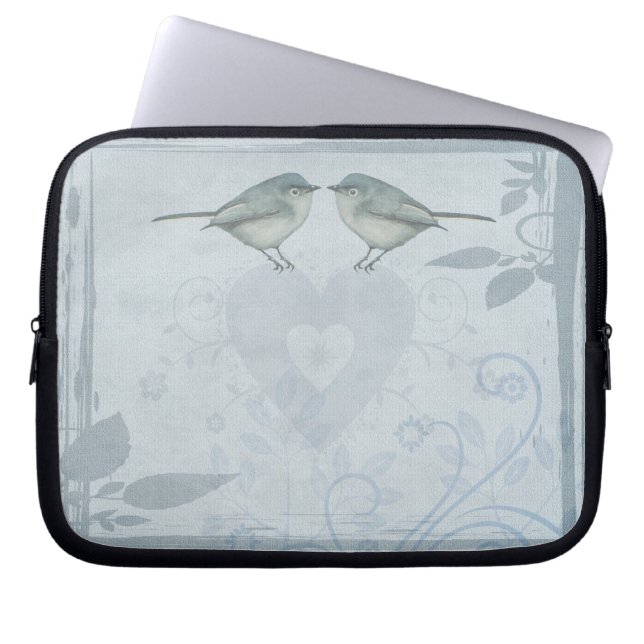 Funda Para Portátil Ave azul (Frente)