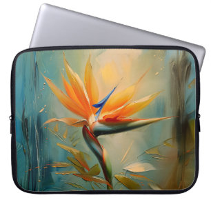Funda Para Portátil Ave de la planta tropical del paraíso