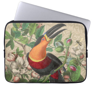 Funda Para Portátil Ave Tropical De La Selva Turca Hermosa Antigüedad