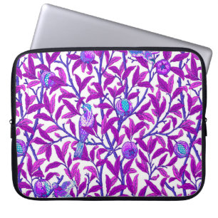 Funda Para Portátil Ave y granada de Art Nouveau, púrpura anquilosante