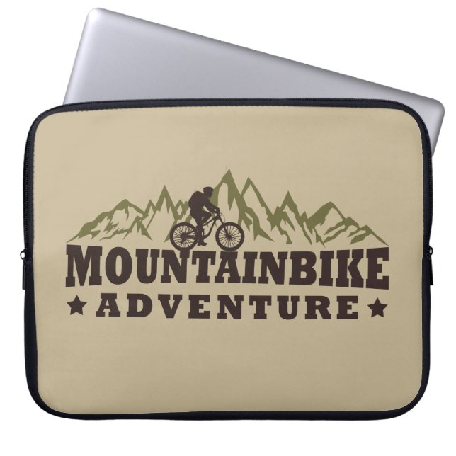 Funda Para Portátil aventura de la bicicleta de montaña fuera de carre (Frente)