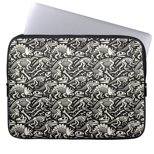 Funda Para Portátil Aventura ósea de Dinosaur (Frente)