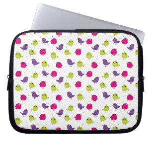 Funda Para Portátil Aves alegres y coloridas