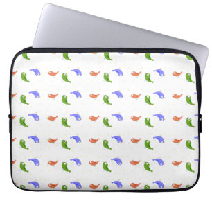 Funda Para Portátil Aves multicolores