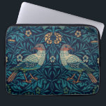 Funda Para Portátil Aves William Morris. Patrón de cosecha azul animal<br><div class="desc">Manga portátil William Morris "Birds". Patrón de cosecha azul animal.</div>