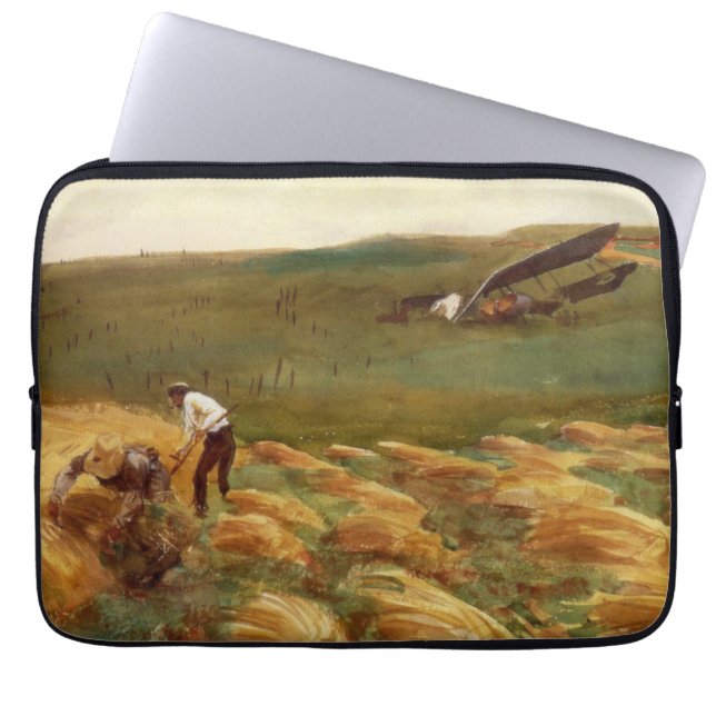 Funda Para Portátil Avión caído (por John Singer Sargent) (Frente)