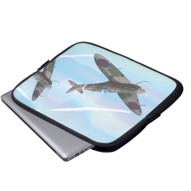 Funda Para Portátil Aviones vintage (Inferior anverso)