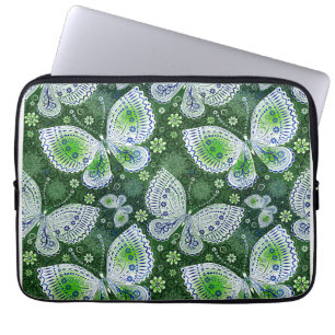 Funda Para Portátil Away Paisley Butterfly Print Green