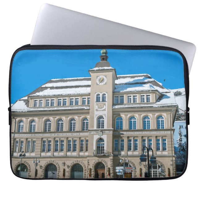 Funda Para Portátil Ayuntamiento en St Moritz (Frente)