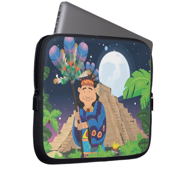 Funda Para Portátil Aztek de dibujos animados (Anverso derecho)