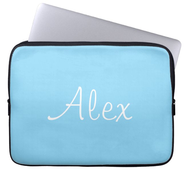 Funda Para Portátil Azul bebé (Frente)