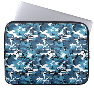 Funda Para Portátil Azul Camo del invierno