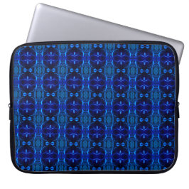Funda Para Portátil Azul con trazos entrelazados 'flotantes'